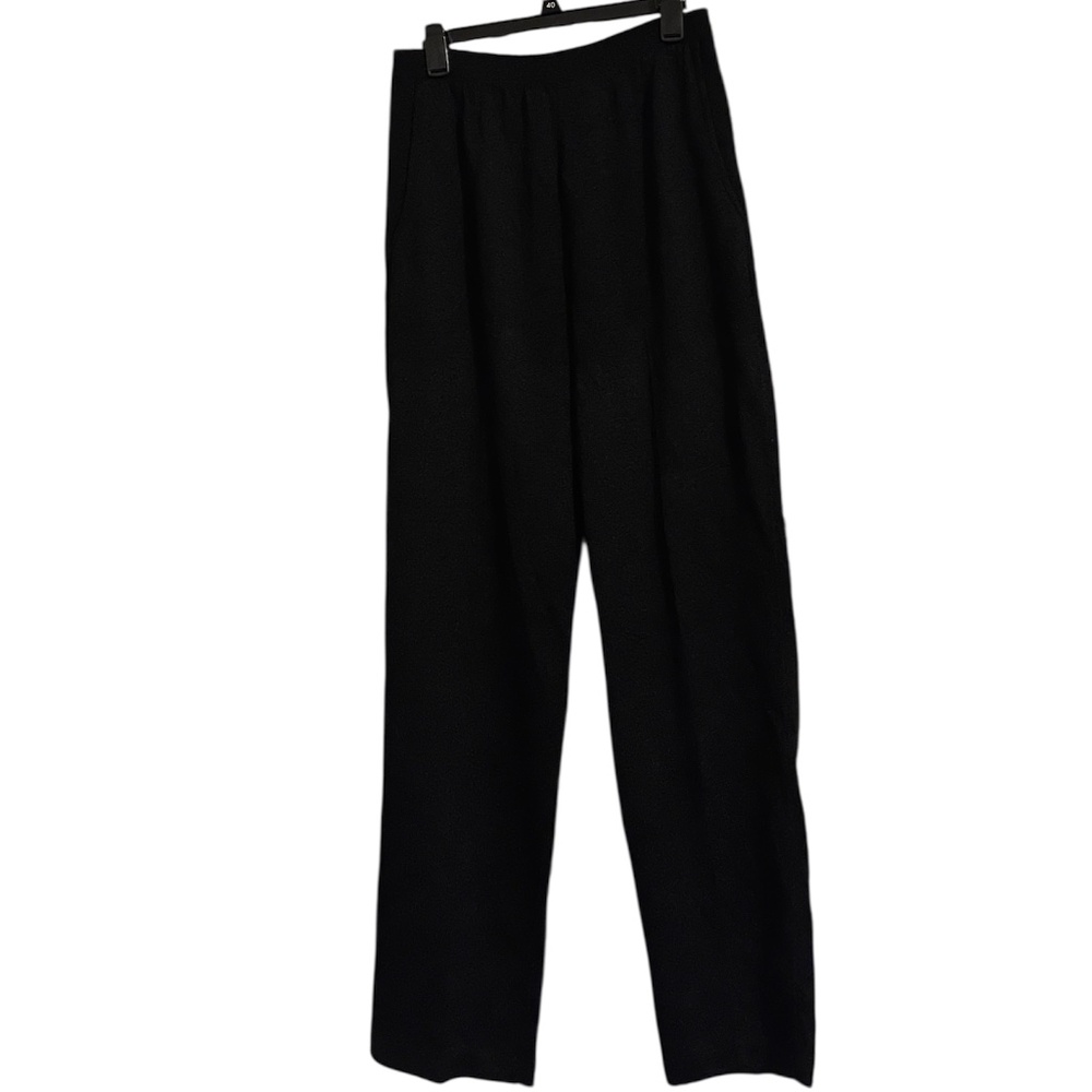 Brenda French for French Rags Women’s Black Knit Pants Fall Winter Casual 28/29